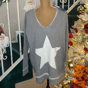 Mono b Straight Raw Edge Sweater